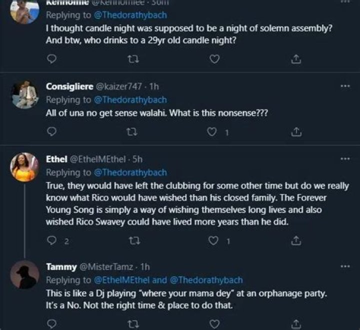 
“This Is So Insensitive”— Reactions Trail BBNaija’s Stars ‘Distasteful’ Actions At Rico Swavey’s Candlelight Procession 